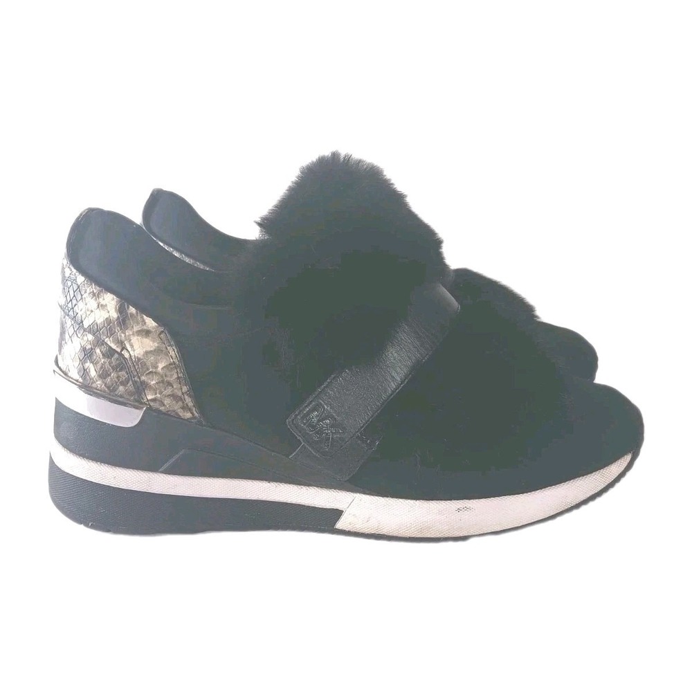 Michael Kors Winter Trainer Sneaker Shoes Women's Size 8.5‎ Black  No Insoles